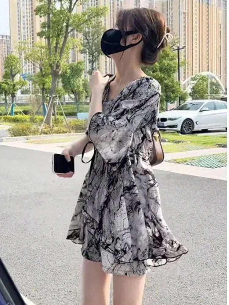 Womens Dress Soft Beach Female Dresses Fancy Mini Korean Style One-piece Clothing Elegant Chic X Clothes Loose Beautiful Y2k G