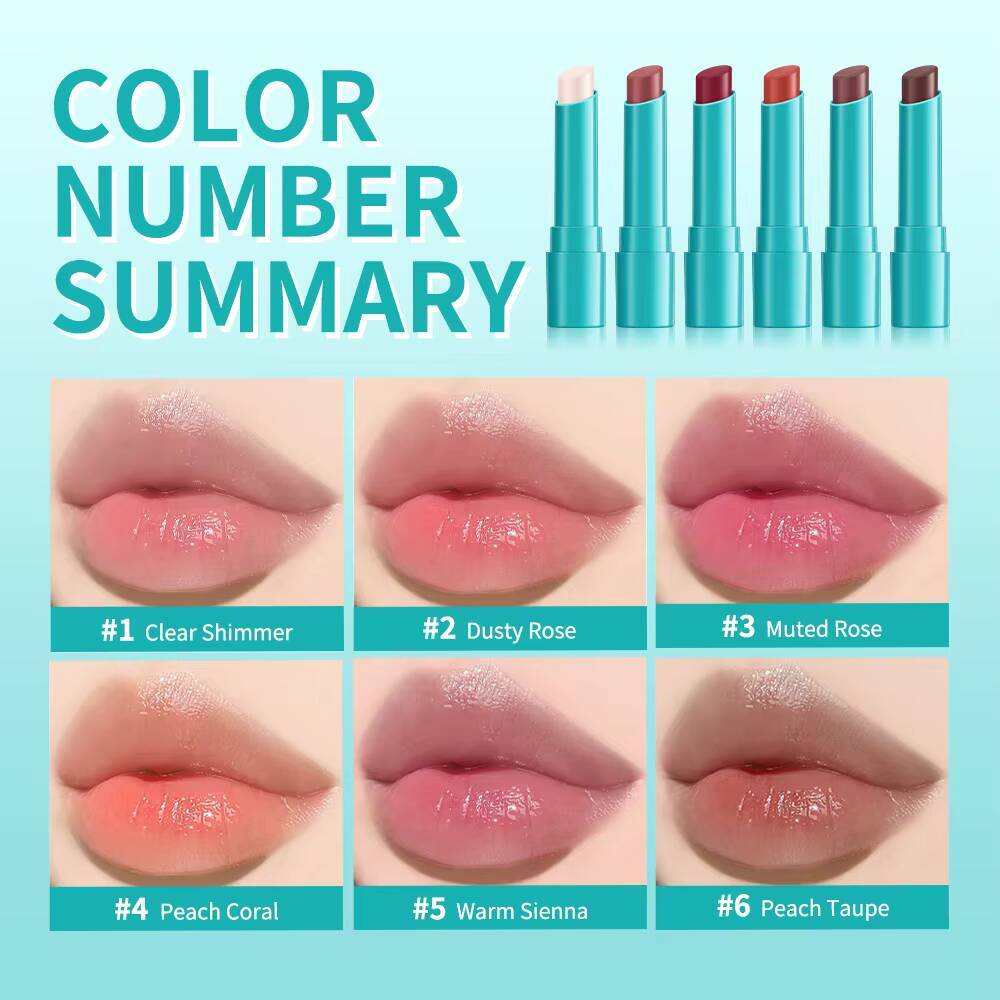 Moisture Hydrating Tinted Lipstick Long-Lasting Moisturizing Nutritious Pomade Red Tint Lipgloss Fruity Thrive Lip Care happy