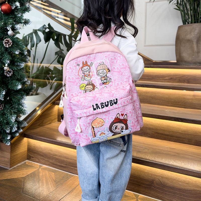 Backpack New 2024 Cartoon Cute Large Capacity Eco-friendly Essential Lightweight School Bag for Elementary Students