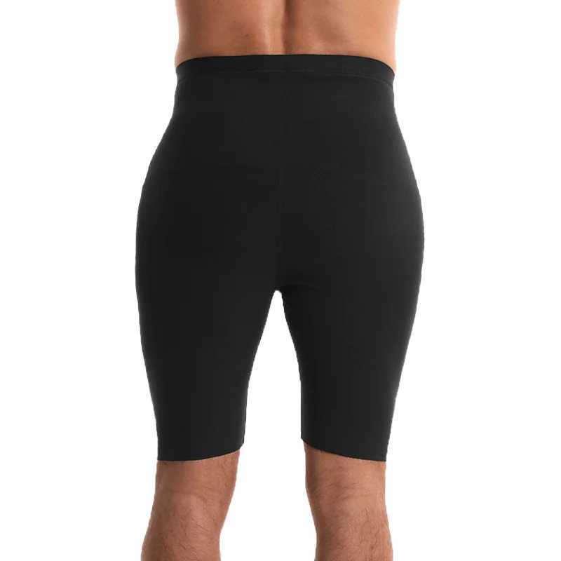 Men Sweat Sauna Pants Body Shaper Shorts Weight Loss Tummy Slimming Shapewear Waist Trainer Hot Thermo Fitness Shorts Workout W250616