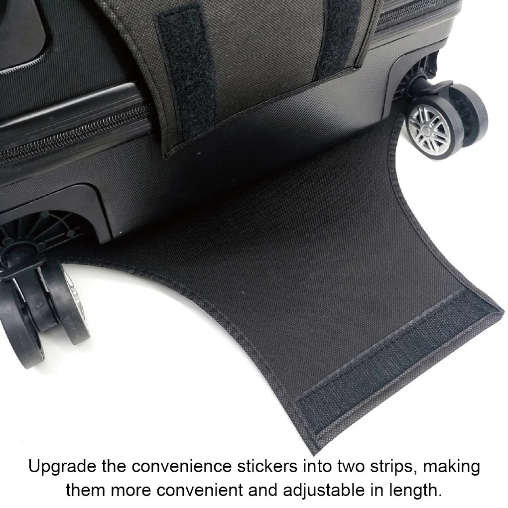 Travel Luggage Cover Solid Color Sticker Type Waterproof Detachable Simple Style Suitcase Bag Guard Accessories 250615