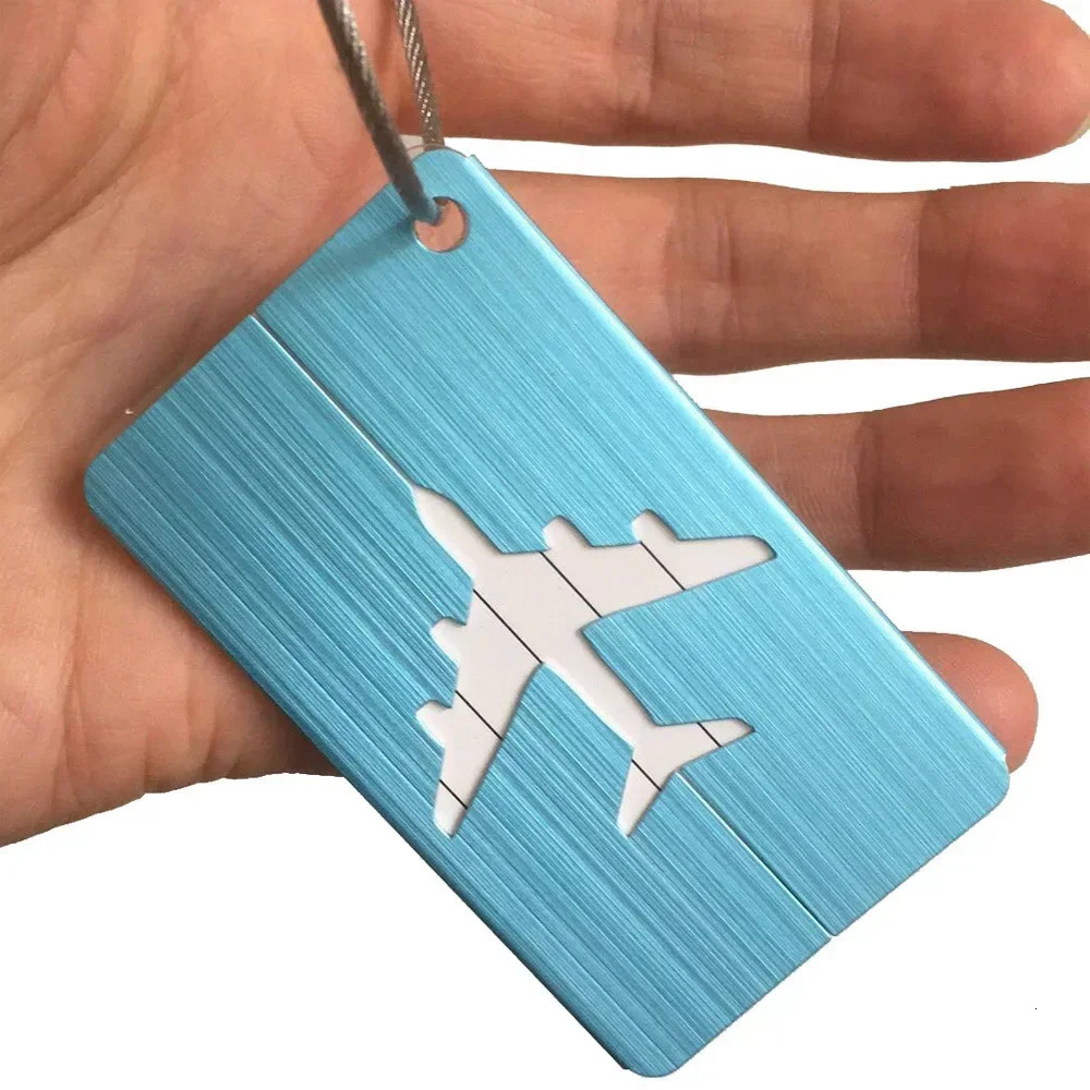 Fashion Metal Travel Luggage Tags Baggage Name Suitcase Address Label Holder Aluminium Alloy Tag Accessories 250616