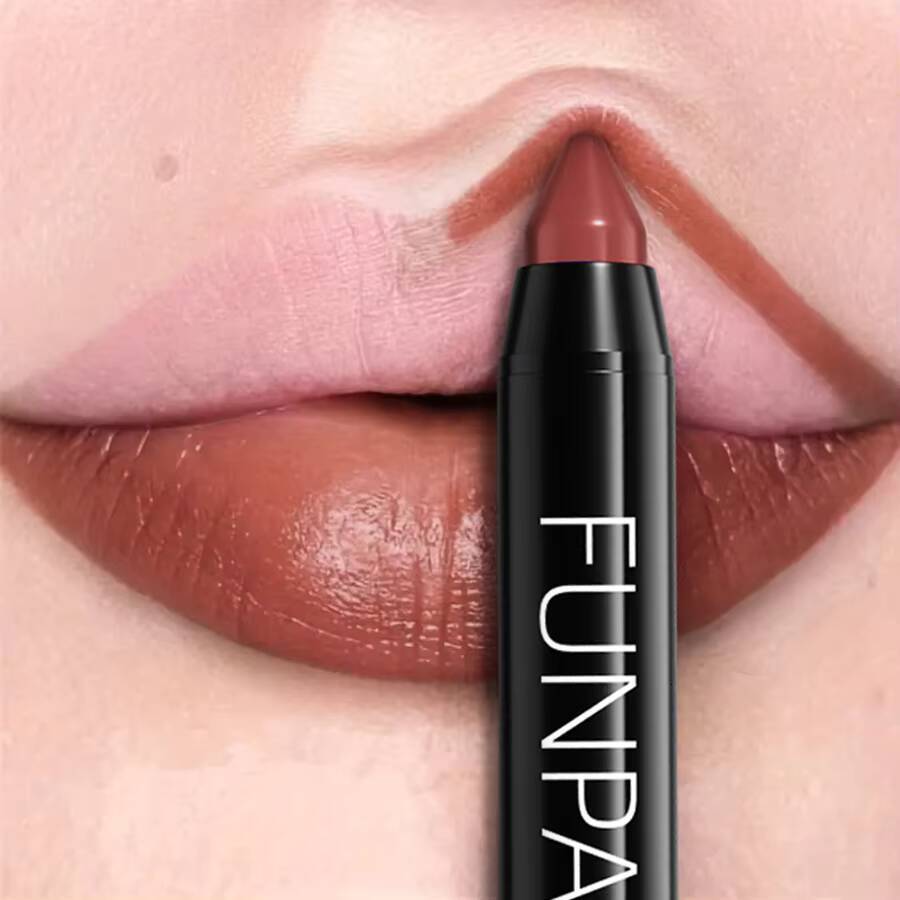 16 Color Nude Brown Lipliner Pen Waterproof Lipstick Sexy Red Matte Contour Lip Tint Lasting Lips Korean Makeup product lipgloss happy