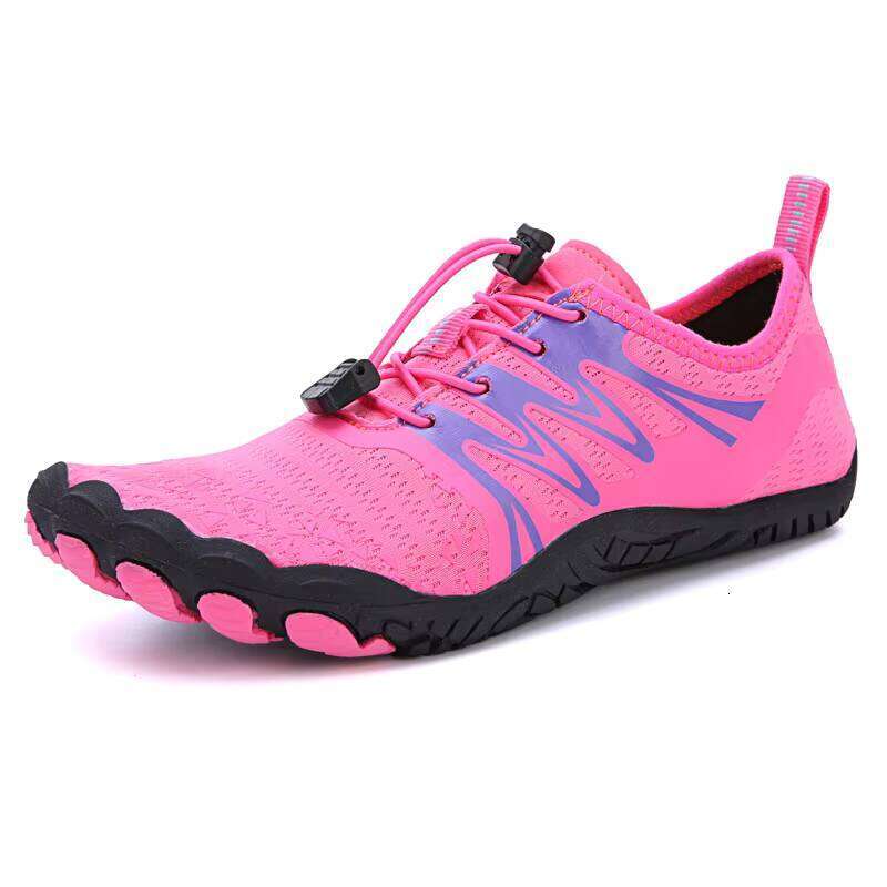 Women's Five-Toe Workout Sneakers for Indoor Training - Thick Sole Jump Rope Shoes