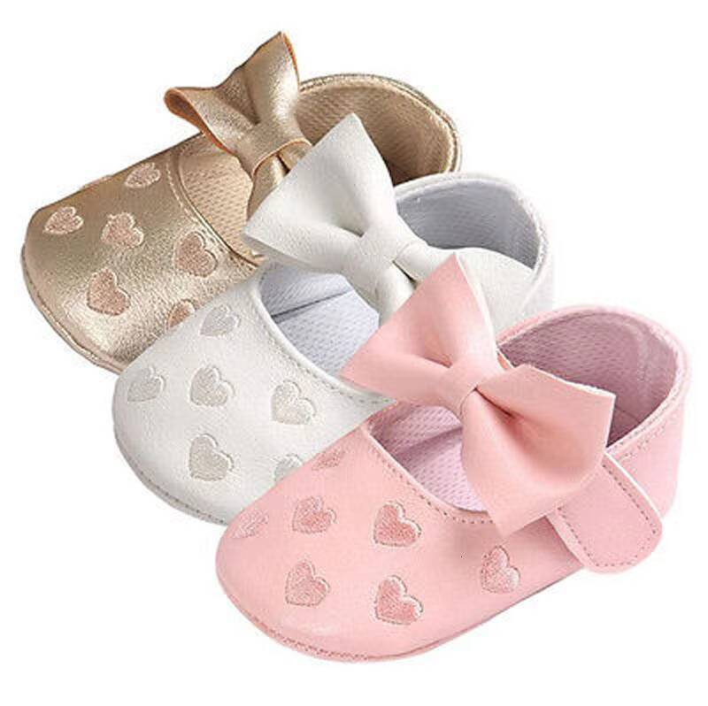 Pudcoco US Stock New Lovely Toddler Girl Boy Shoes Baby Bowknot Soft Sole Prewalker Sneakers Newborn