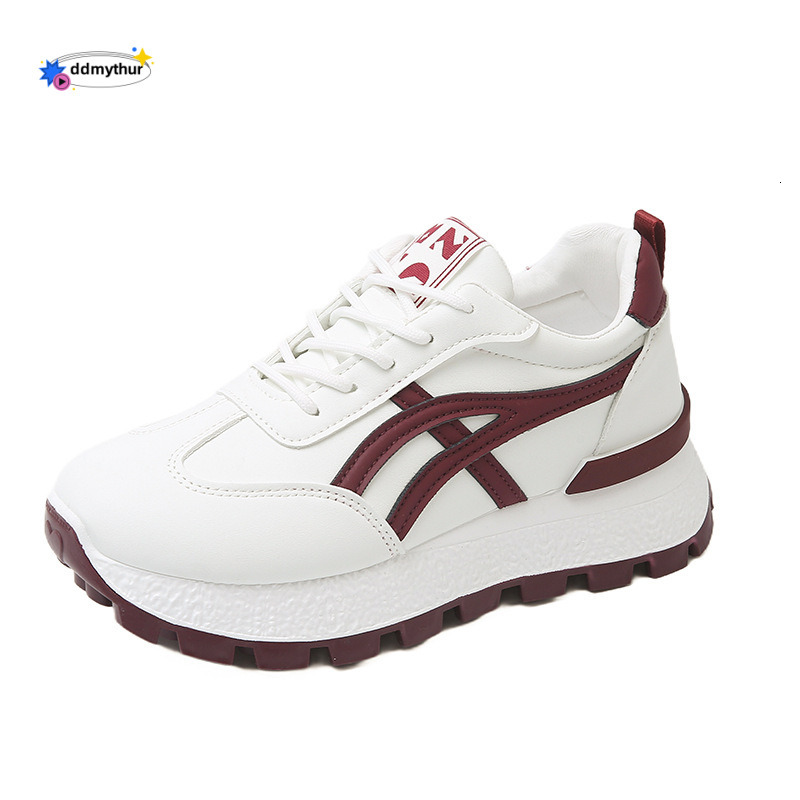Agan Women's 2025 Spring and Autumn New Soft Comfortable Student Running Sports Thick Sole Height Increasing Casual Shoes for Women ddmythur