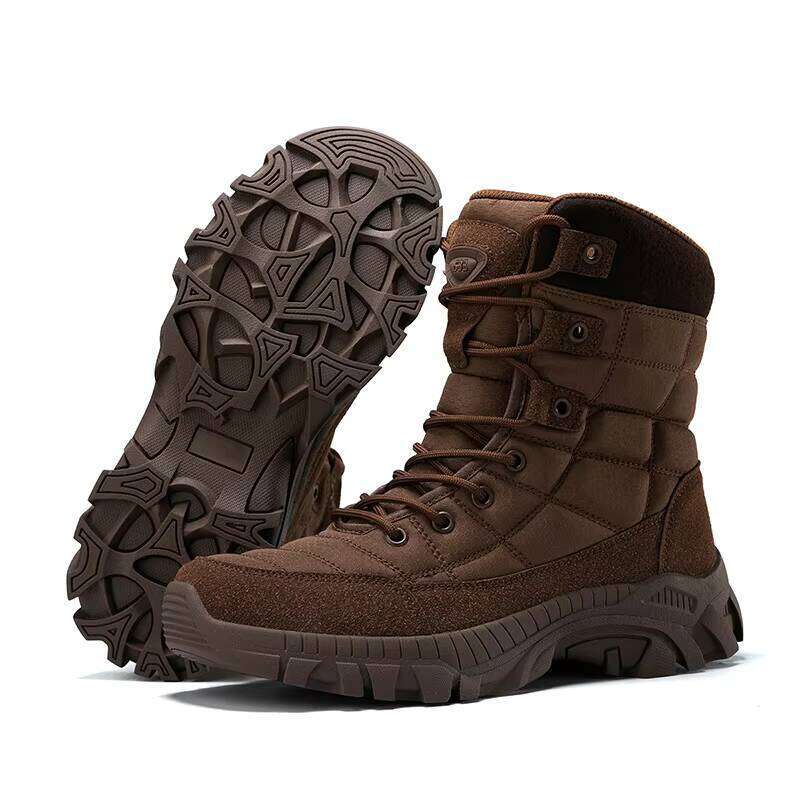 Men's High-quality Outdoor Waterproof Tactical Training Boots Breathable Custom Hiking Shoes