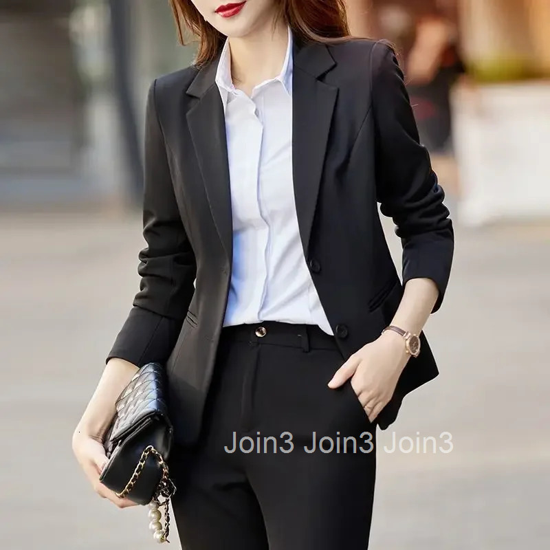 Two Pieces Sets Pants for Woman Shirt Outfits Blouse and Trousers Suits Office Womens 2 Pant Set Wear To Work Black Blazer Xxl