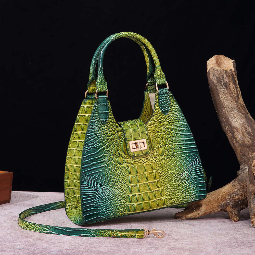Handbag for women underarm bag Women's Bag Crocodile Pattern vintage large capacity tote bag women crossbody bag shoulder bag crescent bag fashio