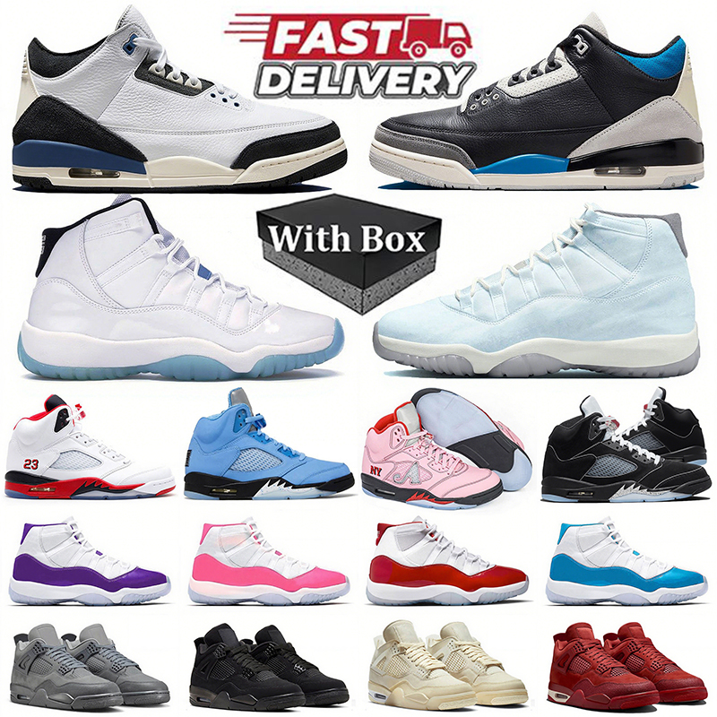 OG Designer 3s 4s 5s 6s 11s 12s Basketball Shoes Designer 11 Sneakers AMM bicoastal J Balvin Sunset Black Metallic Reimagined Cat Outdoor Sport Trainers With Box Shoes