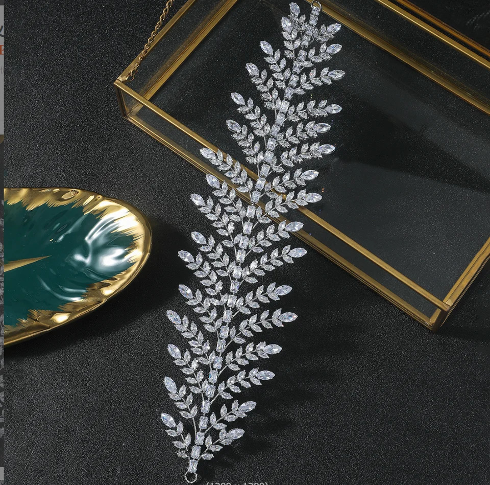 Wedding Hair Accessorie Bridal Headband Cubic Zirconia Bride Tiara Crown Prom Party Crowns For Women Bridal Hair Pieces 250610