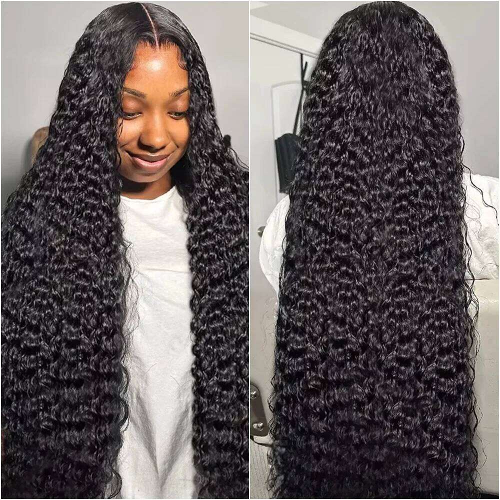 200 Density 32 38 Inch Deep Wave 13x6 HD Front Wig Loose Water Curly 5x5 Lace Frontal Wigs Human Hair for Women