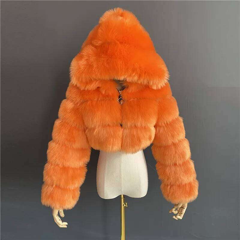 Fashion Faux Solid Long Sleeve Warm Flurry Coats Autumn Winter Lady Fur Coat Thick Jackets For Women Streetwear