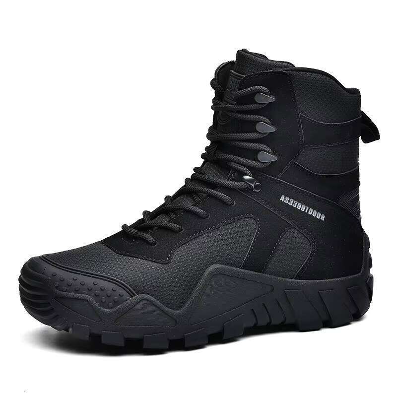 Factory Wholesale High-top Hiking Shoes Men's Non-slip Wear-resistant Waterproof Outdoor Climbing Boots