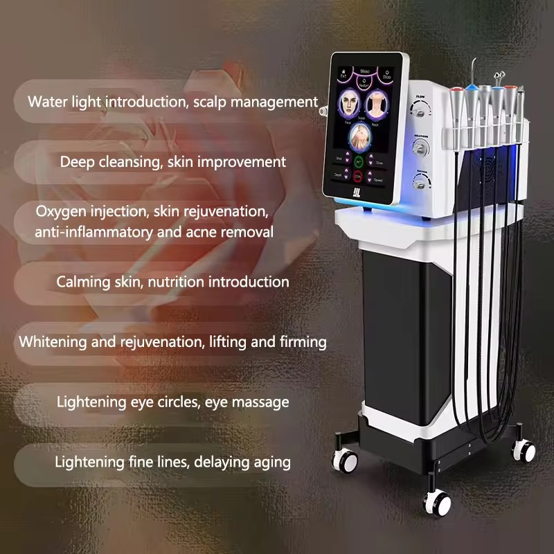 Professional 7-in-1 Microdermabrasion Oxygen Skin Care Deep Exfoliation Beauty Facial Machine Skin Whitening Facial Manager
