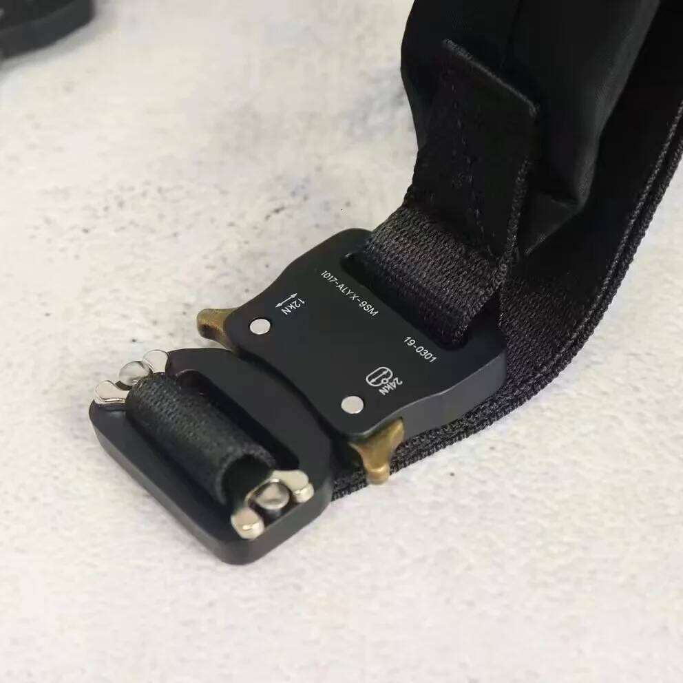 1017 ALYX 9Sm New Fashion Small Shoulder Black Metal Buckle Tactical Single Backpack Student Bag Tote