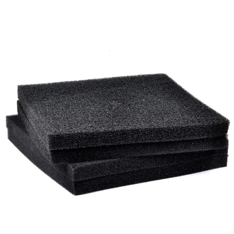100X100CM large size Practical Biochemical decoration Cotton Sponge Aquarium Filter Fish Tank Pond Black Foam sponge Tank 250613