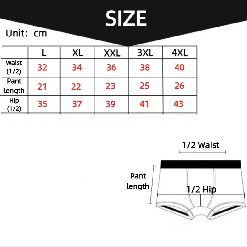 4pcslot Mens Underwear Men Boxer Shorts Ice Silk Mesh Boxershorts Plus Size Panties Summer Sexy Breathable Underpants 40-100KG 250614