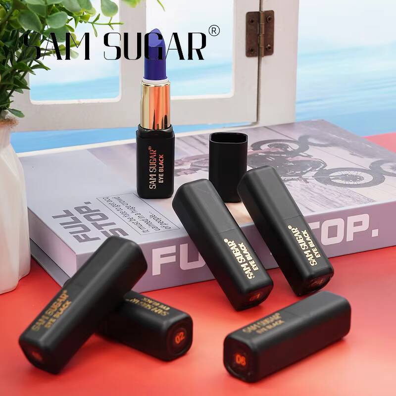 Halloween lipstick dark matte waterproof long-lasting non-stick cup olive green white lip glaze happy