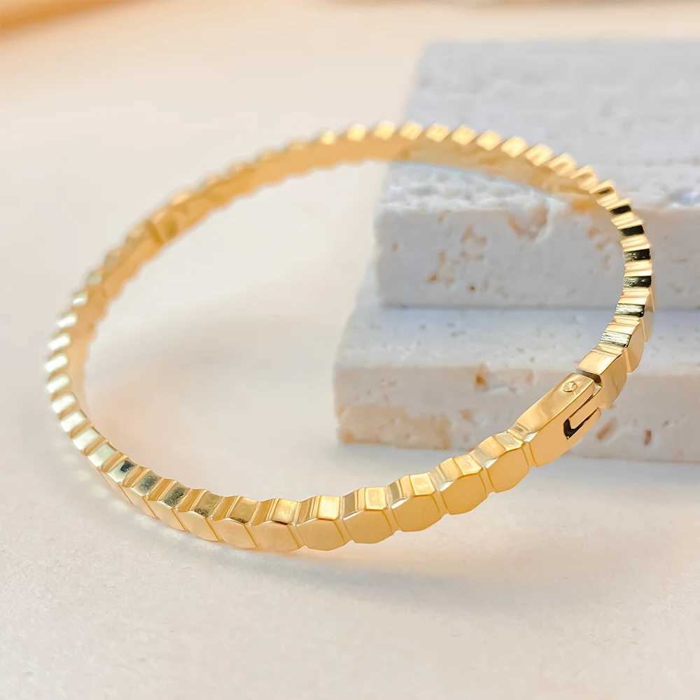 eManco New Fashion Stainless Steel Geometric Thin Bangle Simple Rock Chic Jewelry 48 Hour Shipping Z250616
