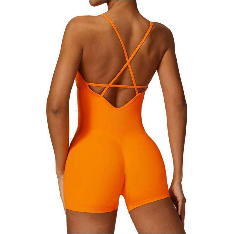 Fiess Top Gym Sleeveless Short Set Legging Women Bra Seamless One-Piece Yoga Suit Sportswear Sport Bodysuit Workout Clothing