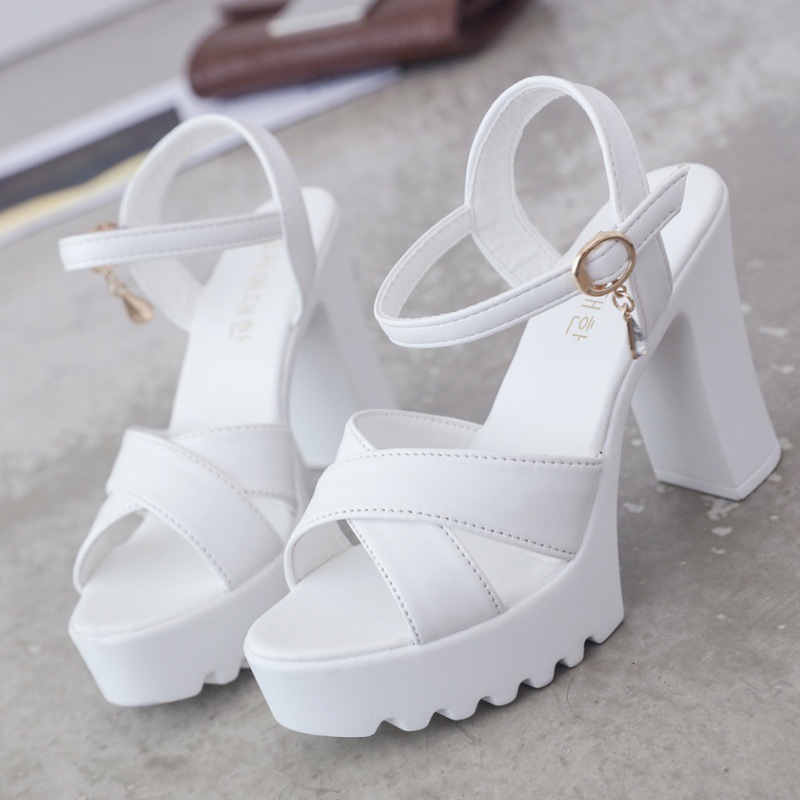 Cross border women's sandals summer new shoes Korean high heels sandals women's sandals fashion designer sandals women's slippers