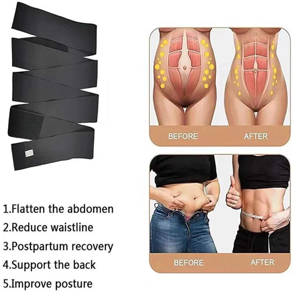 3M-6M Waist Trainer Body Shaper Sweat Slimming Belt Shapewear Women Belt Wrapssports And Fitness Abdominal Tightening Strap W250616