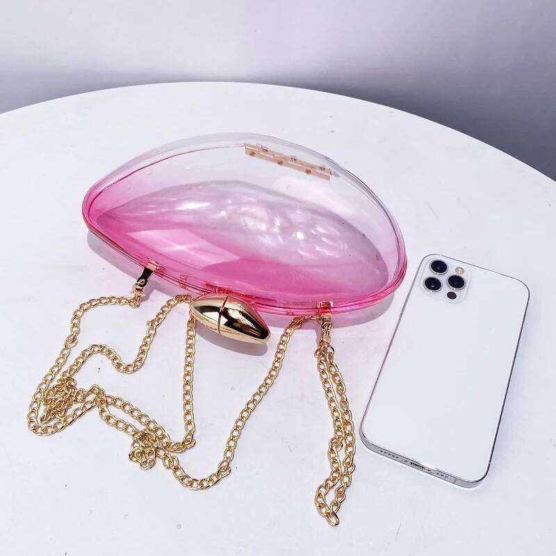 Women's Bags Designer Clear Clutch Evening Bags For Women Designer Handbag And Purse New In Transparent Acrylic With Inner Pocket Shoulder