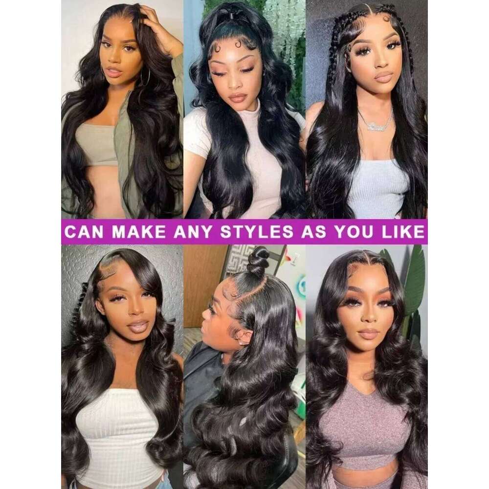 13x4 13x6 HD Front Body Wave Wig 220 Density 38 46 Inch 360 5x5 Full Lace Feontal Brazilian Human Hair Wigs For Black Women