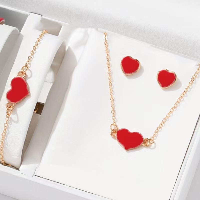 Fashion Love butterfly Necklace Set Alloy Drip Oil Multi Color Womens Necklace for Wholesale Jewelry Shop Wholesales N23039