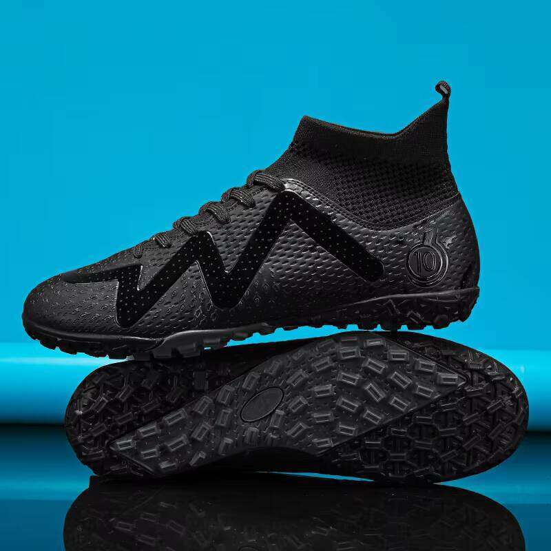 Outdoor Football Sneakers Boy's High Ankle Men's Cleats Training Sport Soccer Shoes