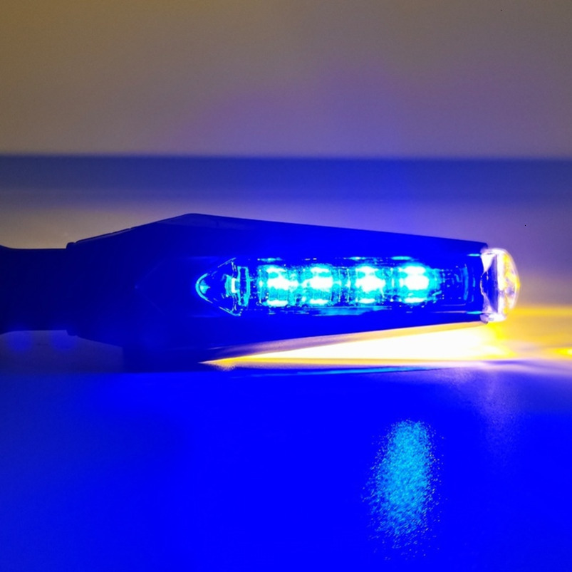 LED Double-sided constant-direction lamp 24-60V High Brightness Strong Motorcycle Modified Headlight Racing Indicator Signal Light turn signal 2 pcs