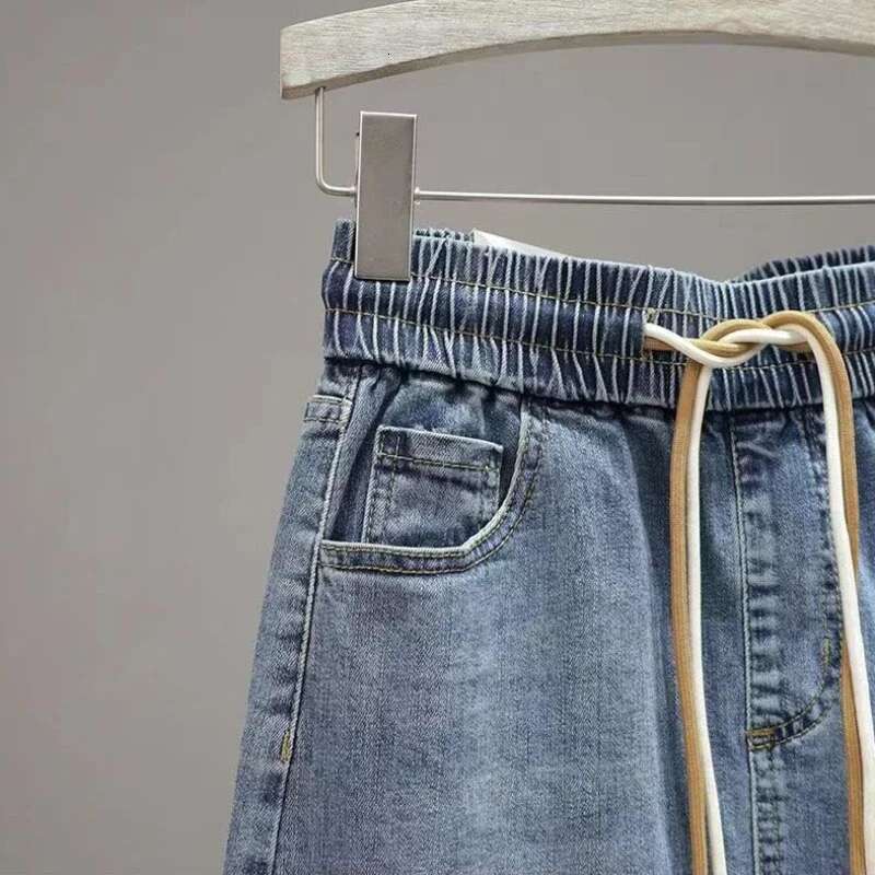 To Knees Length Sexy Zipper with Slit Coquette Midi Womens Denim Skirt Female Jeans Skirts Pocket Chubby Blue Summer 2024 V