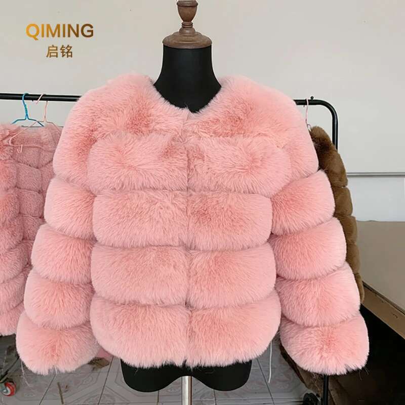 Winter Faux Coat Women Imitation Jacket Thick Warm Ladies Fur Jackets Fashion Fuzzy Plush Coats