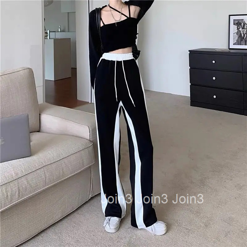 Womens Pants Sports Trousers for Women Joggers Clothing Jogging Fitness Drawstring Sweatpants Loose Baggy Wide Leg One Size G