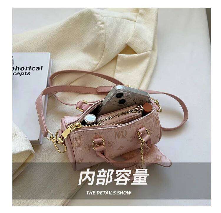 Women Shoulder Bag Pu Leather Versatile Fashion Commuting Bags Girl Brand Designer Zipper Handbag Korean 2025