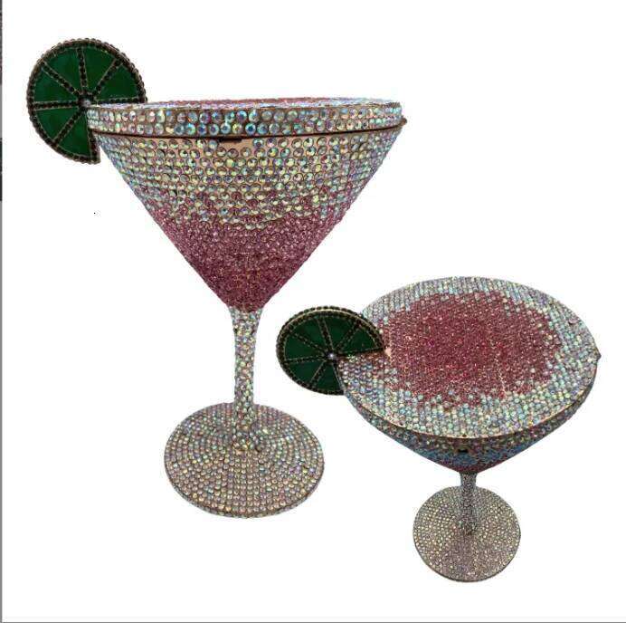 Jewels Martini purse Dia Evening Crystals Bridal Handbag Dinner Clutches jewelry Purses Rhinestone Party Clutch Bags