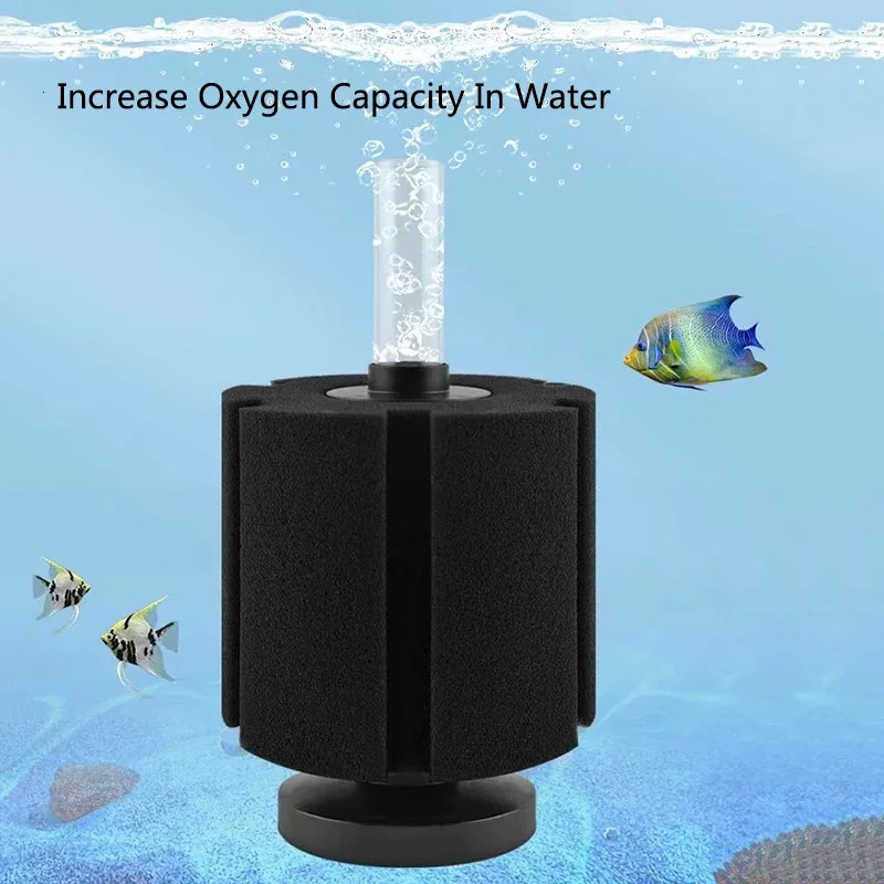Black Aquarium Filter for Aquarium Fish Tank Air Pump Skimmer Biochemical Sponge Filter Aquarium Bio Filters Filtro AquarioLarge 250613