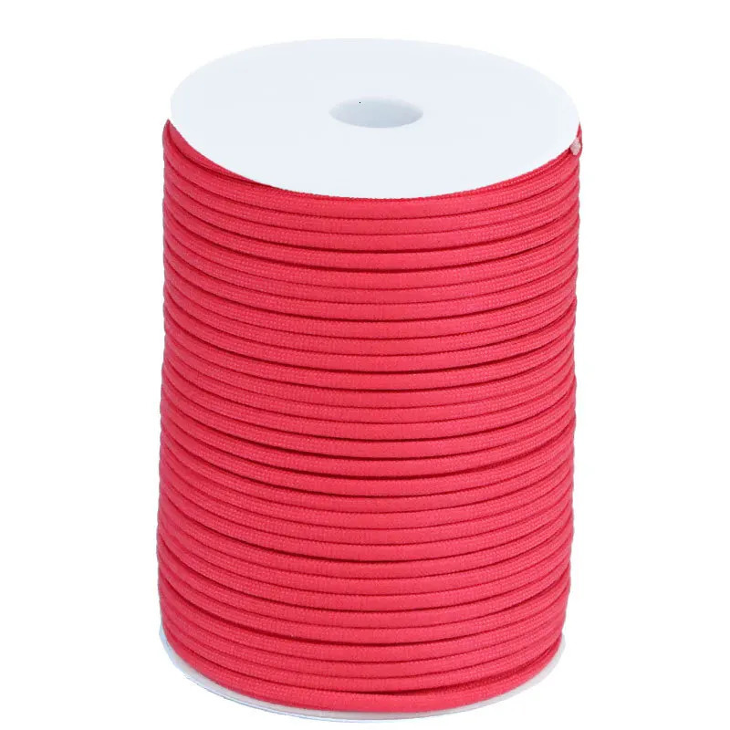 100M 550 Military Standard 7Core Paracord Rope 4mm Outdoor Parachute Cord Survival Umbrella Tent Lanyard Strap wholesale 250611