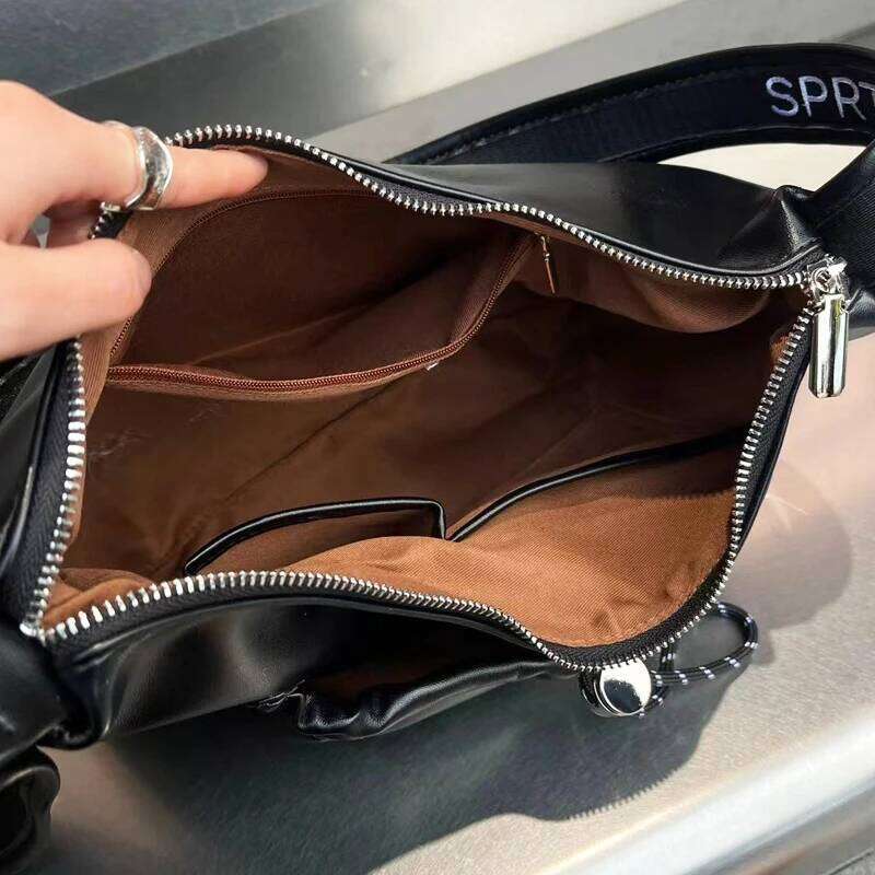 Women's Bags Designer Preppy Style Bags For Women Designer Handbags Purses New In PU Letters Decoration Soft Wide Strap Underarm Shoulder