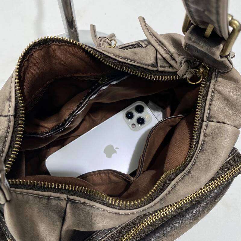 Women's Bags Designer Moto & Biker Bags For Women Designer Handbag And Purses New In PU Distressed Craftsmanship Multiple Pockets Shoulder