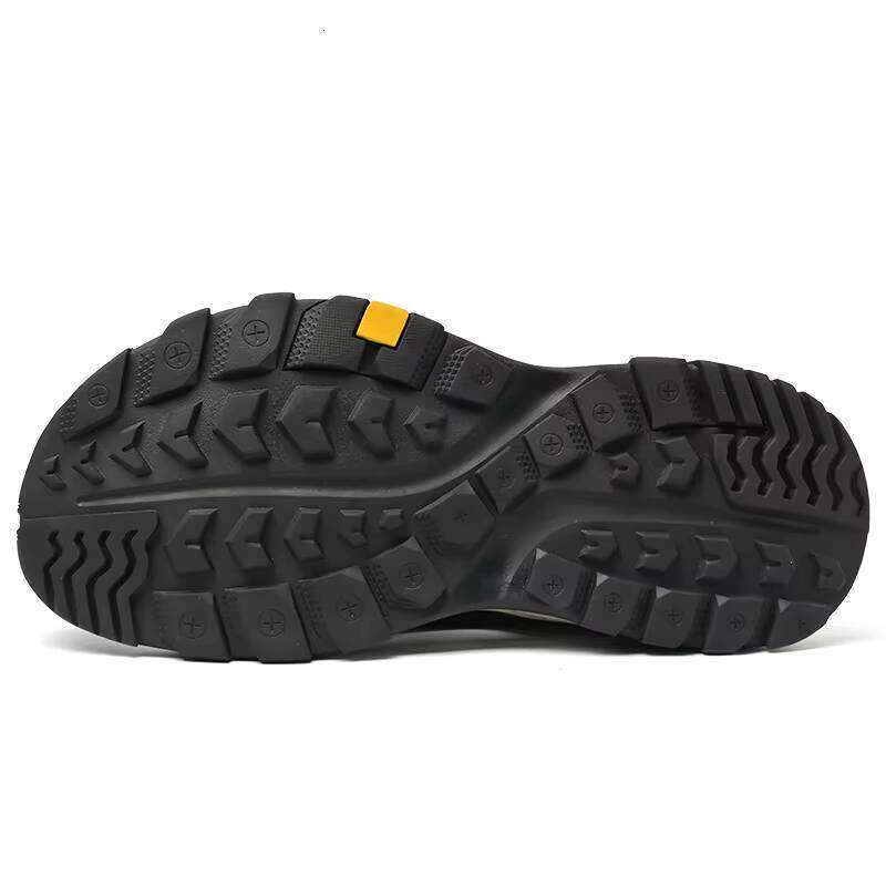 Outdoor Summer Casual Leather Beach Shoes Elastic Buckle Dry and Wet Non-slip Anti-collision Men's Sandals