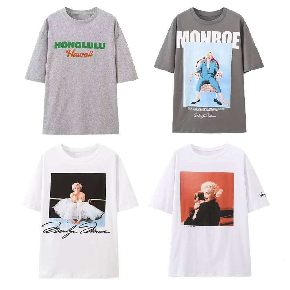 2025 Summer New Women's Fashion And Leisure Versatile Round Neck Short Sleeve Printed T-Shirt Bag