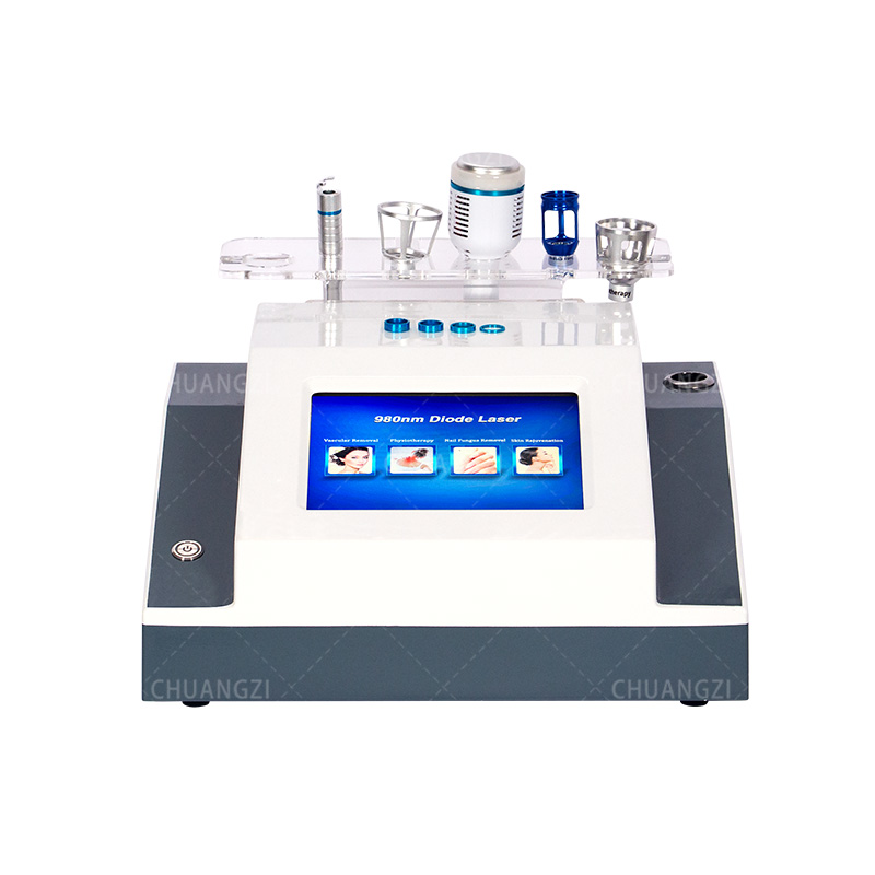 980nm Laser Red Blood Streak Treatment Device 5 In 1 Configuration Streak Removal + Ice Hammer Cold Compress Beauty Salon Dedicated Equipment
