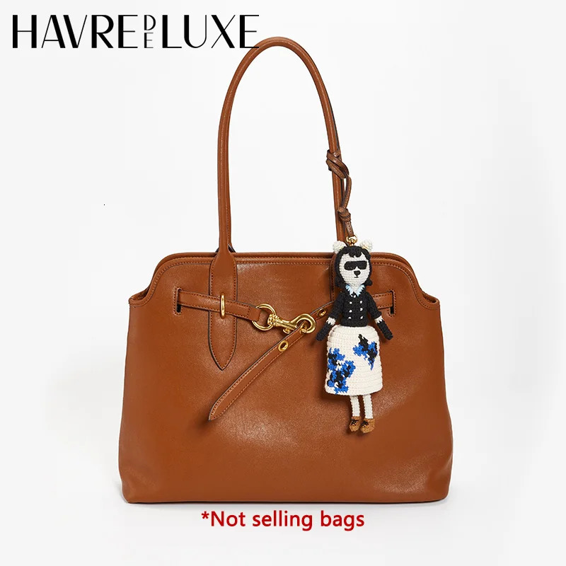 Cute doll bag pendant knitted humanoid charm braided keychain car Womens Bag Accessories 250616