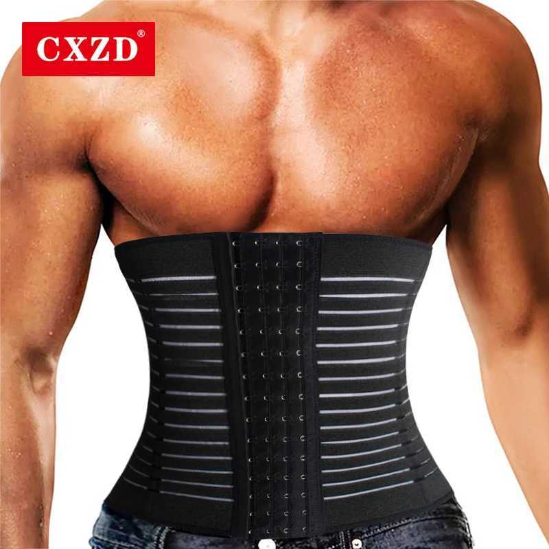 CXZD Men Slimming Body Shaper Waist Trainer Trimmer Belt Corset For Abdomen Belly Shapers Tummy Control Compression Shapewear W250616