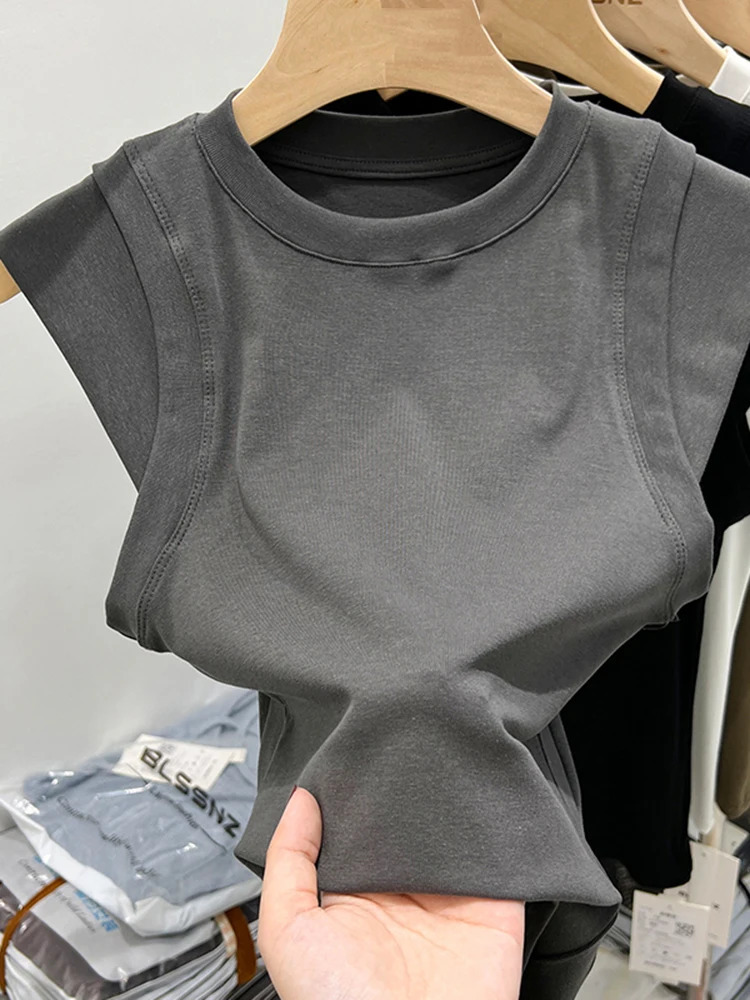 Summer Women T Shirt Girls T-Shirt Woman Clothes Tops Cotton Slim Tshirt Female Long Sleeve Crop Top Spring Tee Sexy Canale Y2k 250614