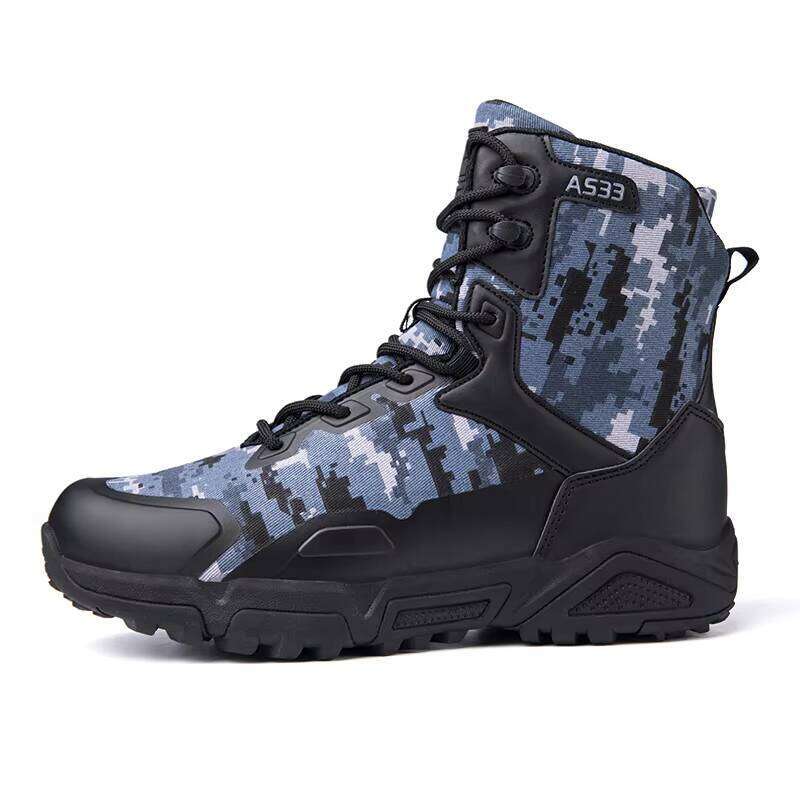 Men's Outdoor Hiking Men High Cut Microfiber LeatherBoots Mens Tactical Trekking Boots Custom Shoes