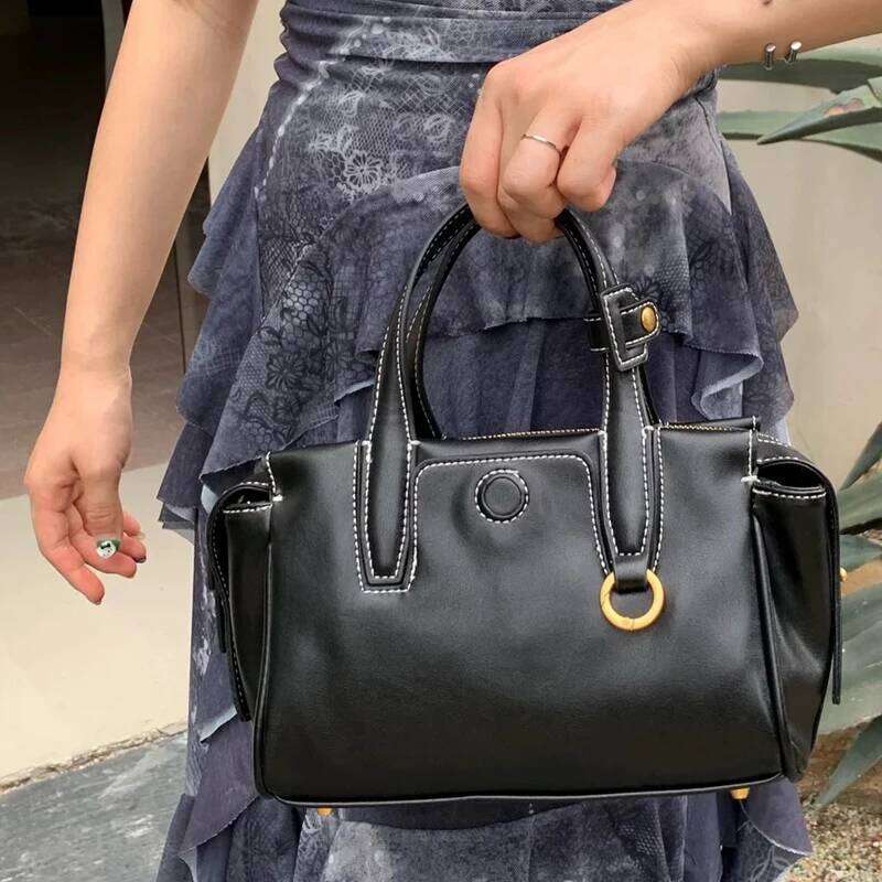 Women's Bags Designer England Style Pillow Bags For Women Designer Handbag Purses New In PU Vintage Button Top Handle Multi-Layer Shoulder