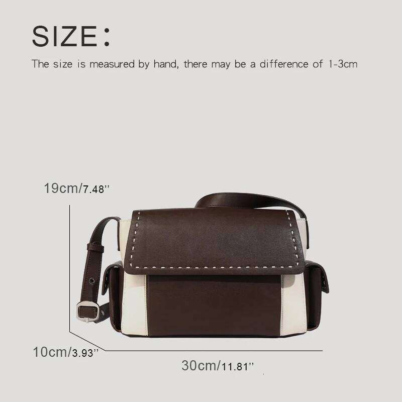 Women's Bags Designer Casual Messenger Bags For Women Designer Handbags Purses New In PU Splicing Design Sewing Decoration Small Shoulder